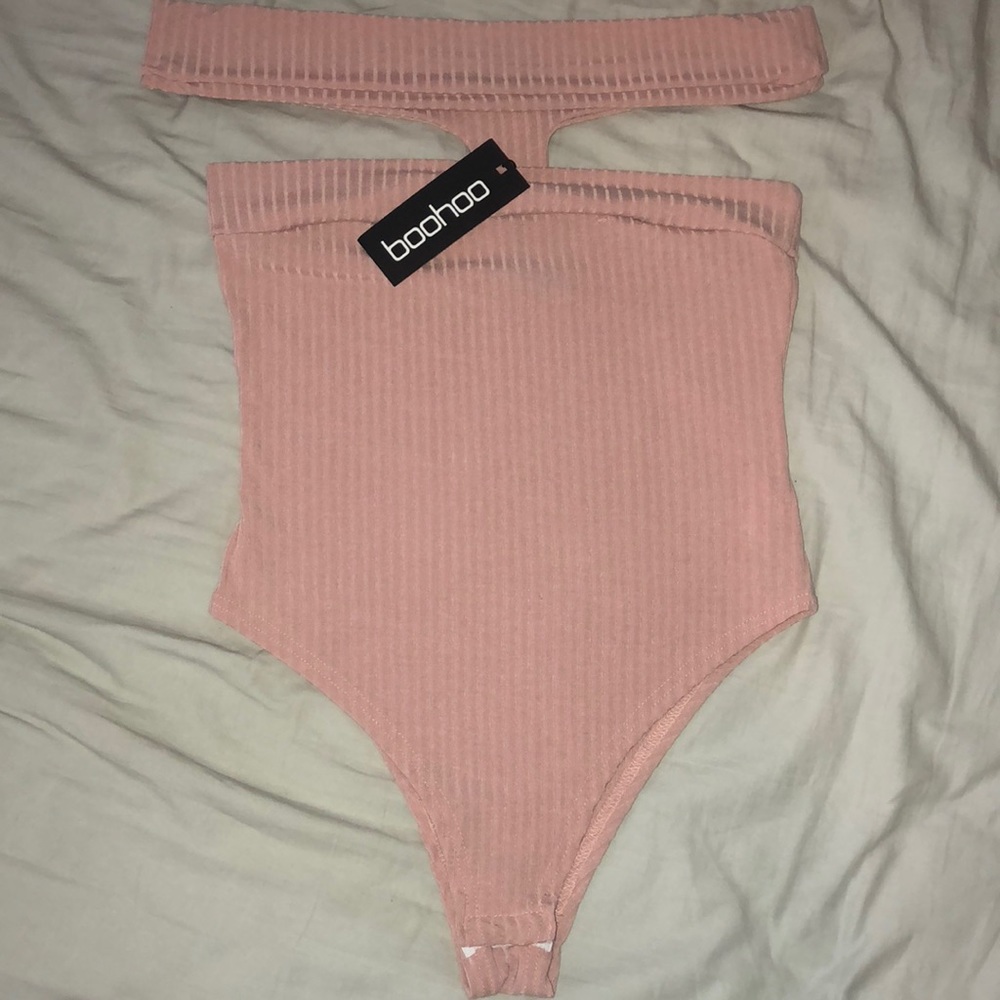 Off the shoulder rose body suit